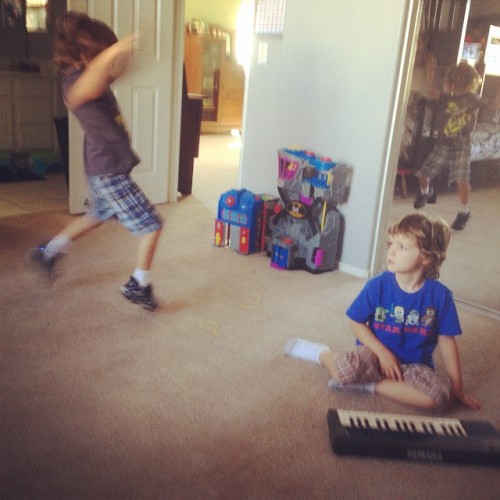 This? Oh, just a little dance party before school.