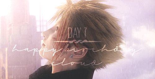 cloudstrifeweek: Just a few more days before Cloud Strife Week 2018! We’ll be celebrating from