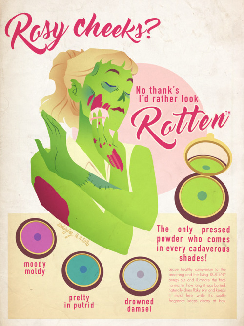 bitterjellydraws: I’ve been meaning to start a serie of fake vintage ad’s for monster fo