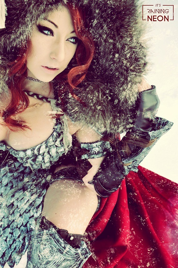 Red Sonja Winter Wind by Its-Raining-Neon