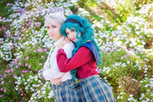 Haruka and Michiru by https://www.facebook.com/SailorCosplayChile/Photos by Booki https://www.facebo