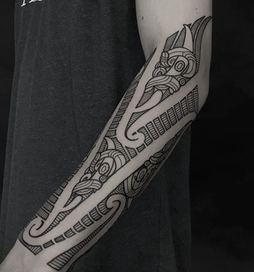 Added a forearm and inner arm to Gavin's Maori Polynesian mixed | Higgins  Tattoo