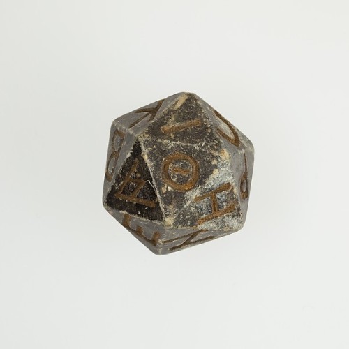 aliencrossign:museum-of-artifacts:20 sided die - Egypt 200 BCi always knew the ancient egyptians wer