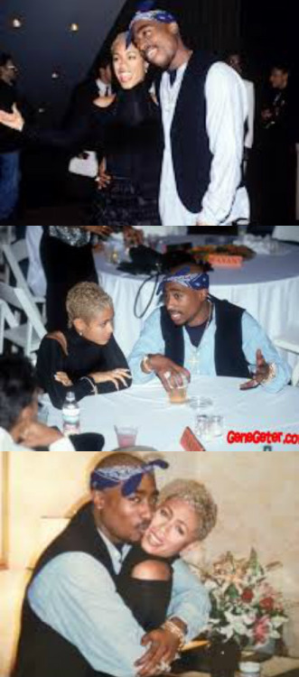 ambitiousgurl1:  TUPAC SHAKUR AND JADA PINKETT SMITH. 