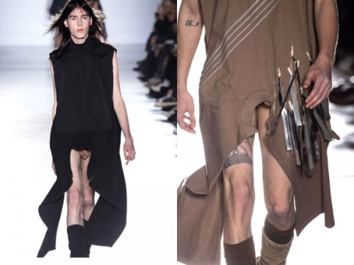 whetwillie:   FASHION FORWARD: Dress for the job you want.  To lose. (Rick Owens “Sphinx” 2015) 