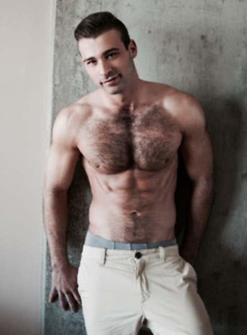 cumonhairychest:  Source: @cumonhairychest  Photos of-Jarec Wentworth  One of my favorite guys in porn.  I can’t get enough of his dark chest, uncut cock and his amazing beard!  Follow me for more hairy, uncut guys