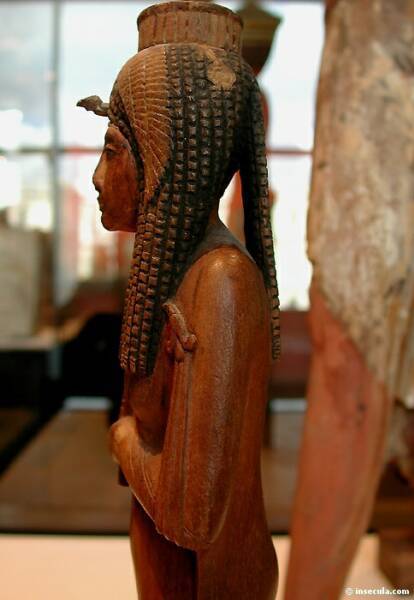 Wooden statuette of Queen Ahmose-Nefertari dating to the reign of 18th dynasty founder Pharaoh Ahmos