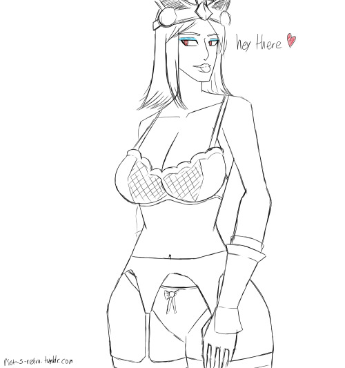 I have a commission to work on but I really want to finish this sketch? lol Idk I wanted to make the lines all messed up. I kinda like it. BUT THERE YOU GO