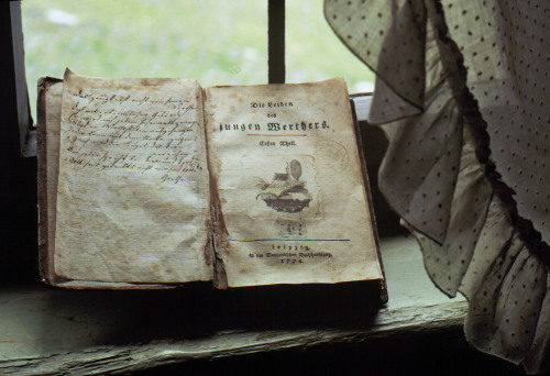 barcarole: An edition of The Sorrows of Young Werther at Goethe’s house in Wetzlar, 1974. Phot