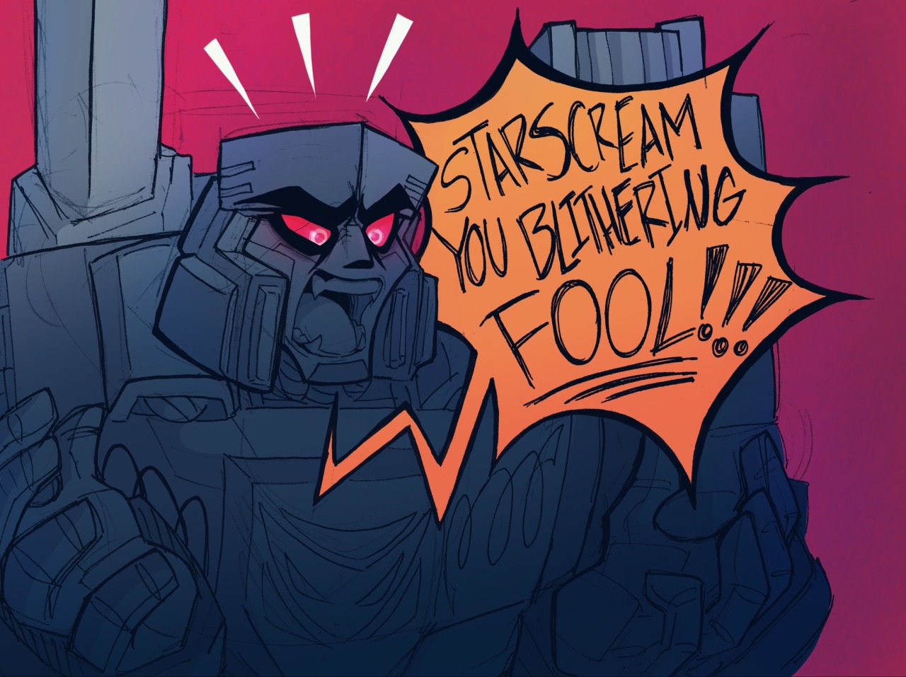 ᕕ(ᐛ)ᕗ — Megs since when has he ever listened to you??