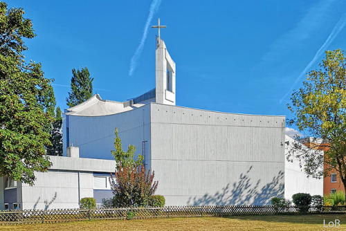 St. Theodard, Wörth am Rhein, 1970-73, Architekt Alois Atzberger 