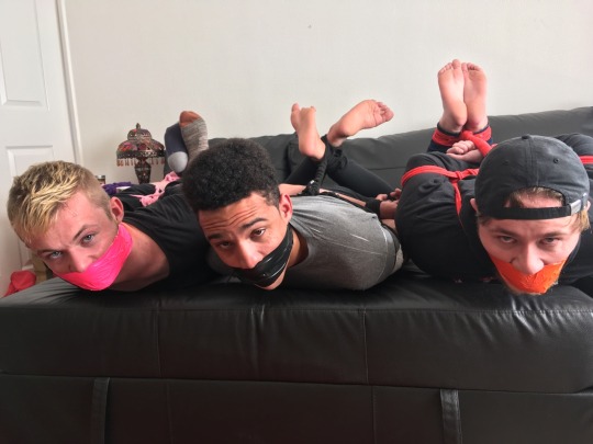 englishkinks:      I seem to enjoy having multiple guys tied and gagged…  