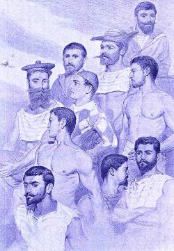 toinelikesart:  &ldquo;Los marineros de La Triomphante&rdquo;, Pierre Loti (1885). 