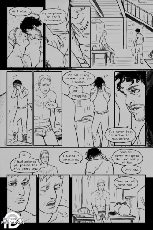 ~Wayfinding on Patreon => Reapersun@Patreon~<-Page 11&12 - Page 13&14 - Page 15->Wayfinding  is a post s3 Hannigram story that is being funded through my Patreon;  please consider a signal boost or pledge if you enjoy it. Check the tags