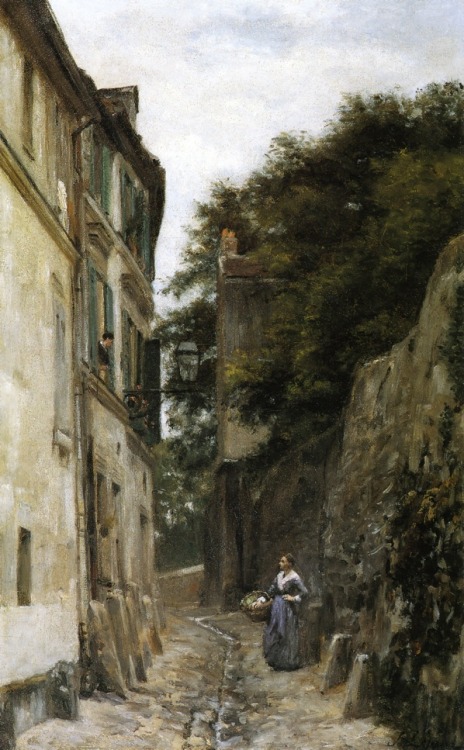 laclefdescoeurs:Montmartre, the Rue Saint-Vincent, 1873-1878, Stanislas Lépine