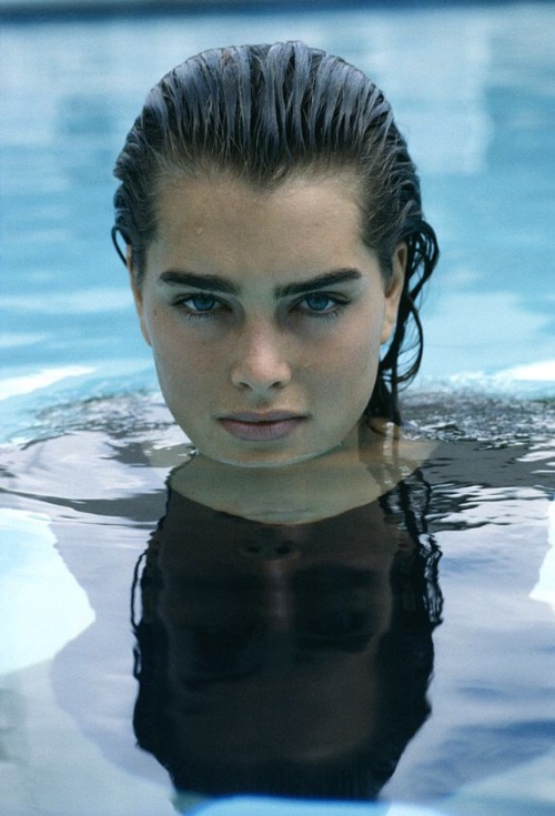 18 year old Brooke Shields photographed while on vacation in Florida, July 1983