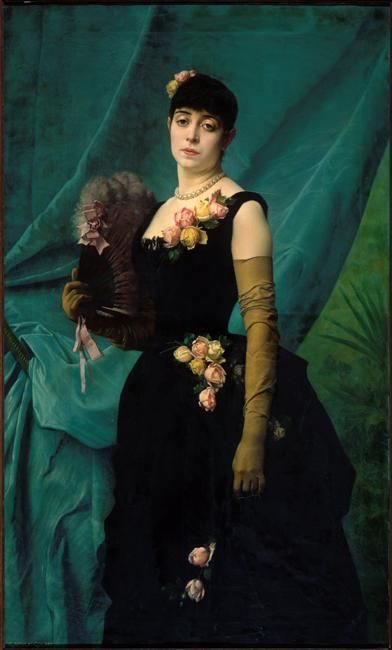 Portrait of Madame Lambinet by Gustave Clarence Rodolphe Boulanger, 1887