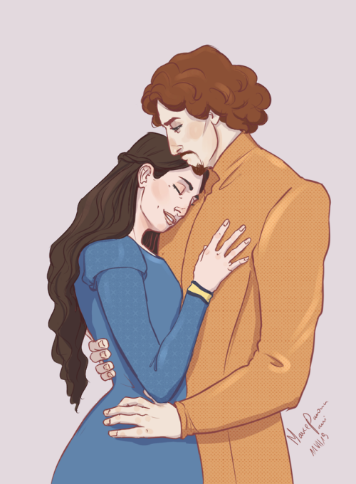 marzipan-lady-art:Richard and Anne  (ﾉ◕ヮ◕)ﾉ*:･ﾟ✧this one took FOREVER but its DONEsometimes you read