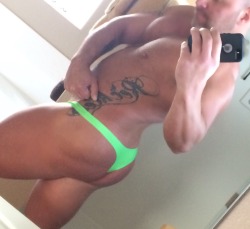 dickmansions:  Another thong selfie