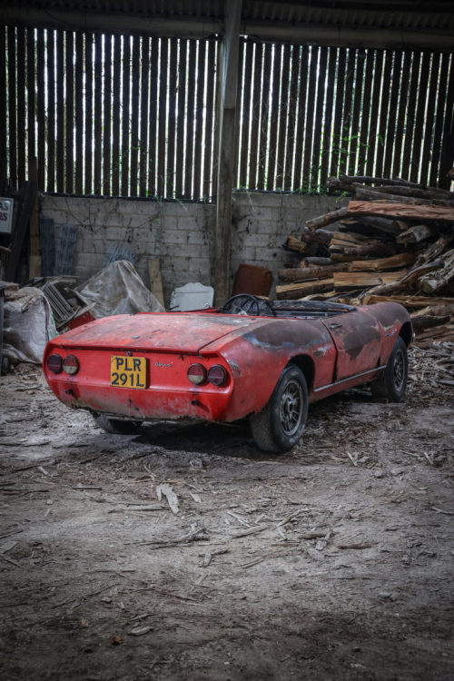 zombilenium: Barn-find 1968 Fiat Dino SpiderCourtesy: Historics Auctioneers 