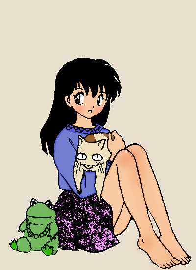 perfectblue7: Higurashi Kagome  ‘So the flowers bloom again because I broke the spell on 