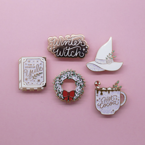 snootyfoxfashion:Winter Witch Pins from ordinaryxmagic