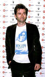tenrose-s:  David Tennant Appreciation Week:Day 02- Favorite Item of Clothing: David’s T-Shirts