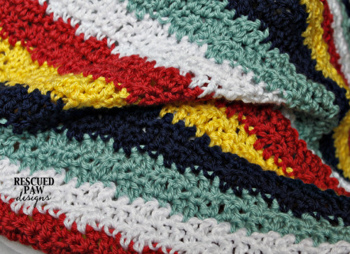 Crochet Pattern Wavy Ways Blanket :: Rescued Paw Designs