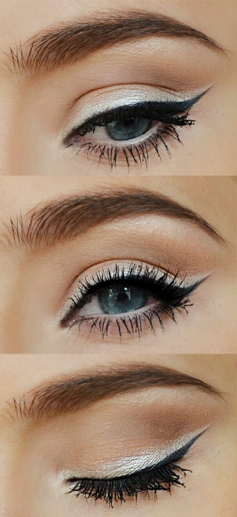 Katy Perry Inspired Simple Silver Cat Eye