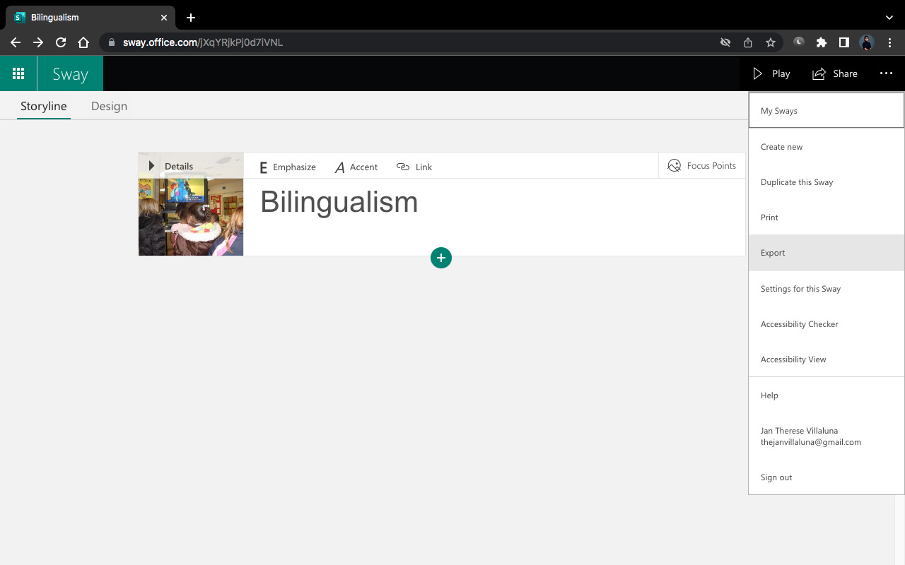 How Do You Save a Sway Presentation?