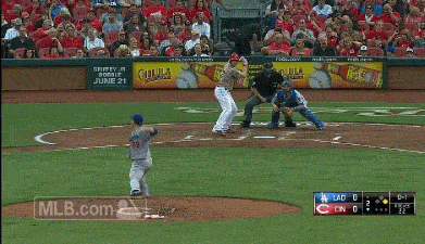 ladodgers:  Brandon Phillips knows not to run on Yasiel Puig.