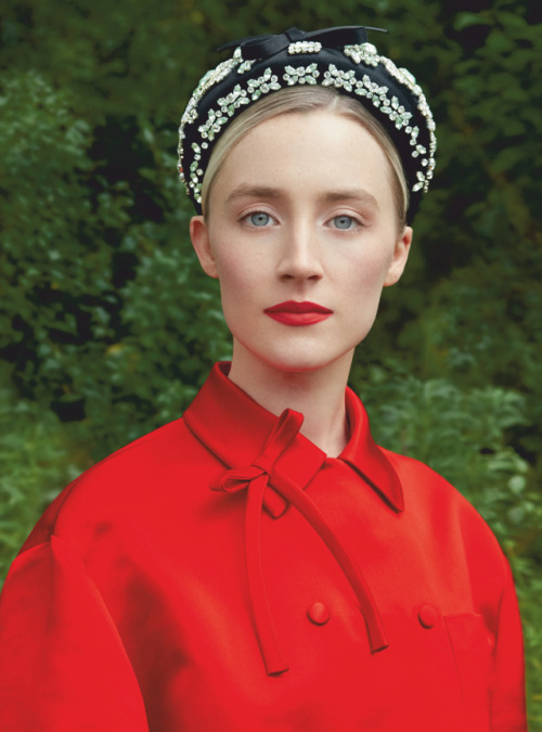 Saoirse Ronan, photographed by Erik Madigan Heck for Harper’s BAZAAR UK, Feb 2019.