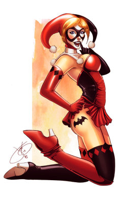 drawselectionmik:  Harley Quin Bat tat by