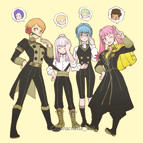 larachelledrawsfe: nobody asked for this but…Golden Deer outfit swap