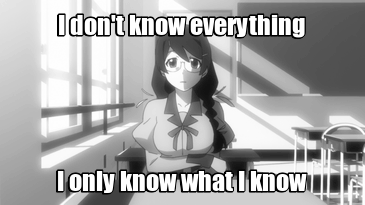 tsunderful: Monogatari series catchphrases[Edit: fixed a misspelling in the 1st gif]