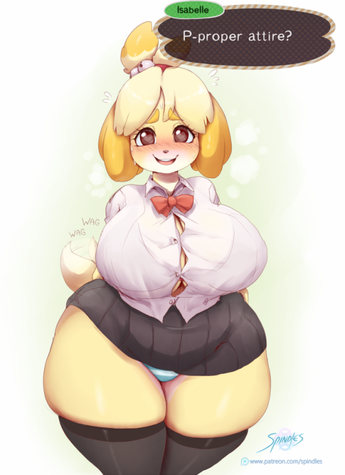 spindlesx - Isabelle - Proper Attire?!“Help~ my shortstacked...