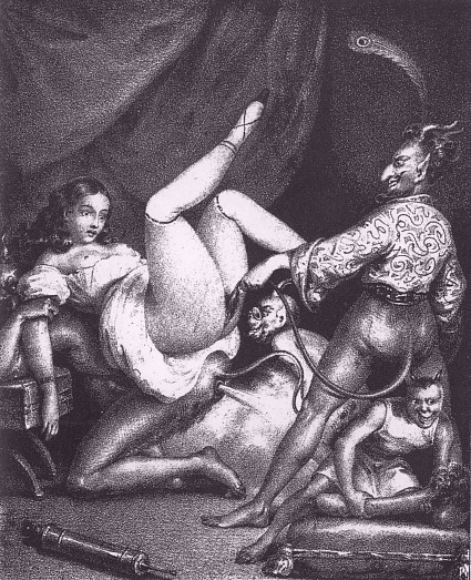 howsaucy:  Achille Devéria, from Diabolico-foutro-manie, series of 12 lithographs1835,