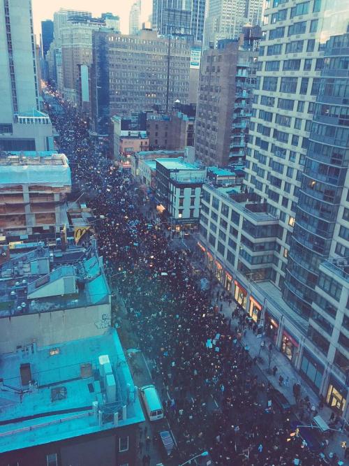 decolonizingmedia:6th avenue completely overflowing #MillionsMarchNYC WOW.