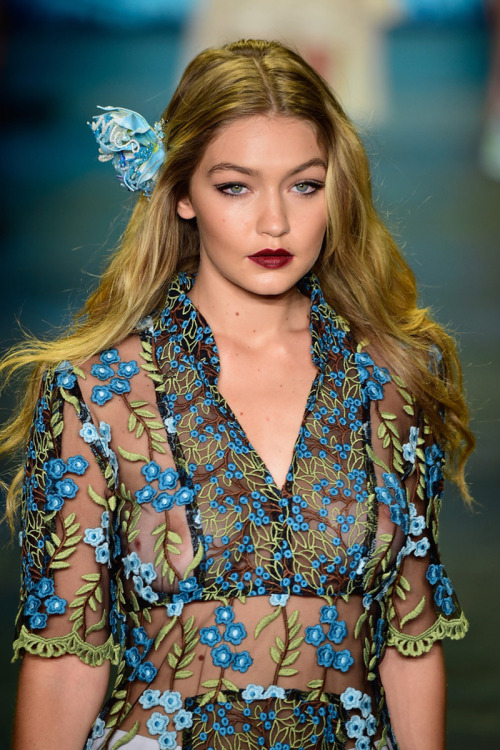 celebs-pokies:  Gigi Hadid Nipples In See Through Blouse