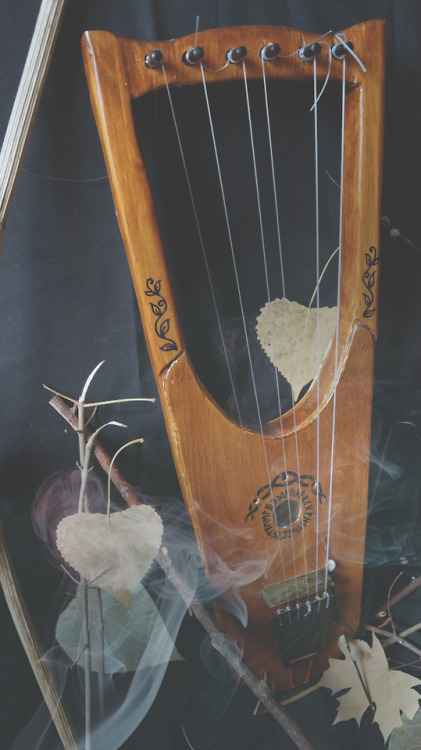  Self-made Anglo-Saxon lyre 