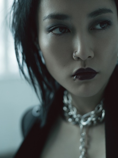 From Fashion Gone Rogue:Thinking Punk – Showing off her inner punk, Japanese actress Rinko Kikuchi