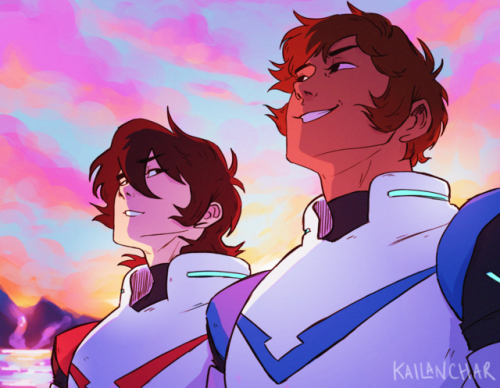 teirrah15:  Subtle glances and oblivious smiles.  Late night klance doodling… they’re on some alien 