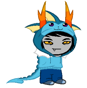 Homestuck Sprites I Made Of My Troll And My Friends Troll. Mine Is The Blue Blood, His Is The Indigo