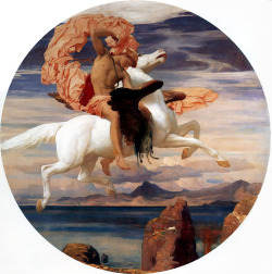 ooblium:  &ldquo;Perseus On Pegasus Hastening To the Rescue of Andromeda&rdquo; by Lord Frederic Leighton - 1895-1896 Oil on canvas 