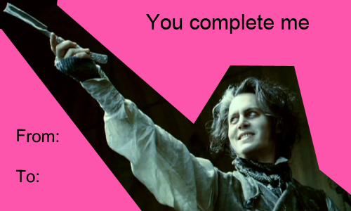 Valentines Cards - Sweeney Todd - Requested By Sweeneytoddst