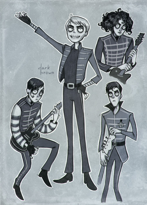 d-bbrown:my chem in tim burton’s cartoon stylei’m sure this has been done a million times before but