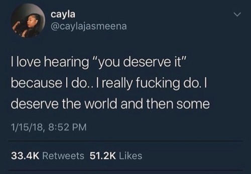 miseducatedmelanicmuse: Remind yourself every single day that you deserve greatness and you WILL NOT