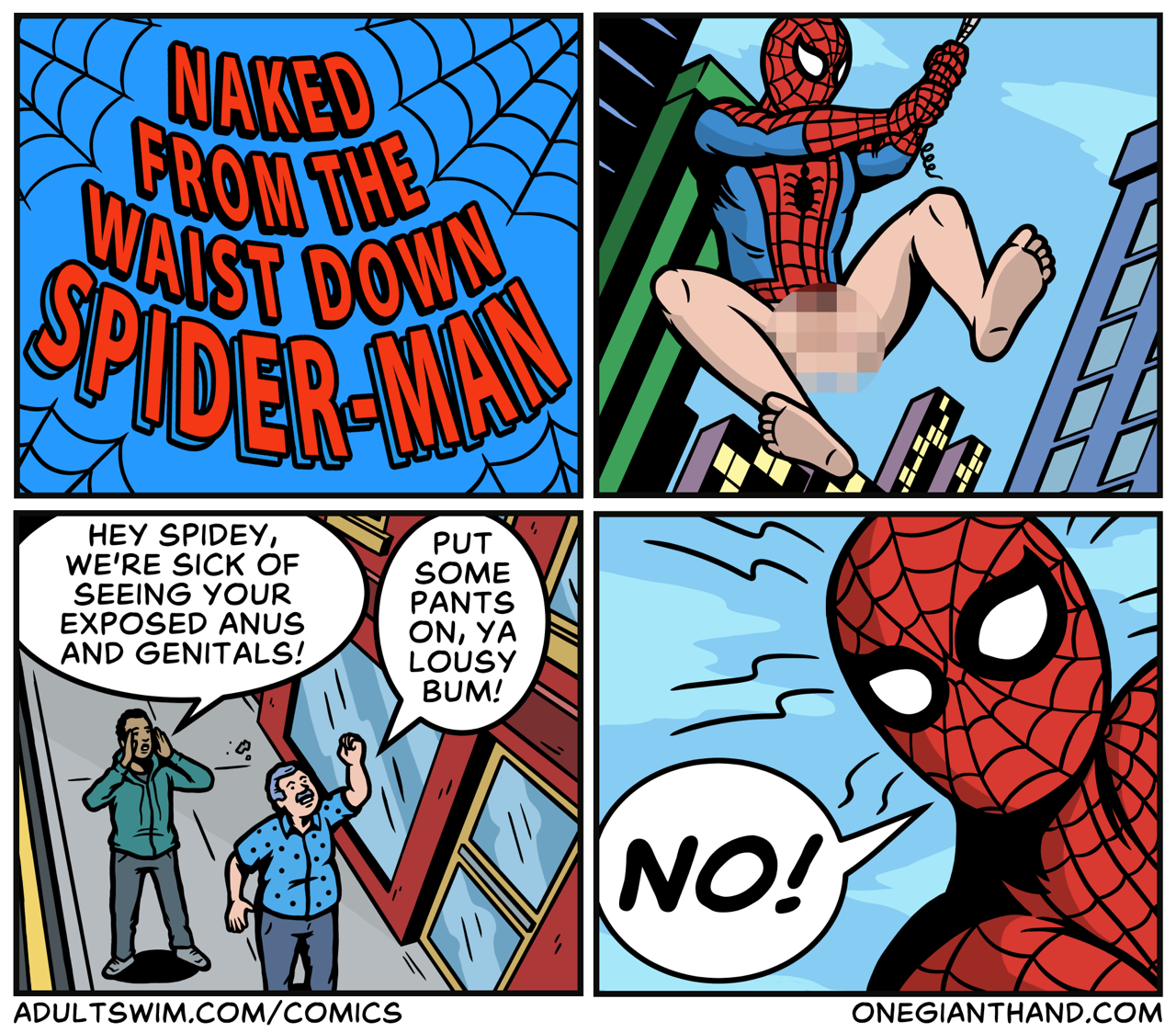 Spiderman nude