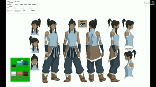 korranews:  Korra’s design evolution in Book 4. 