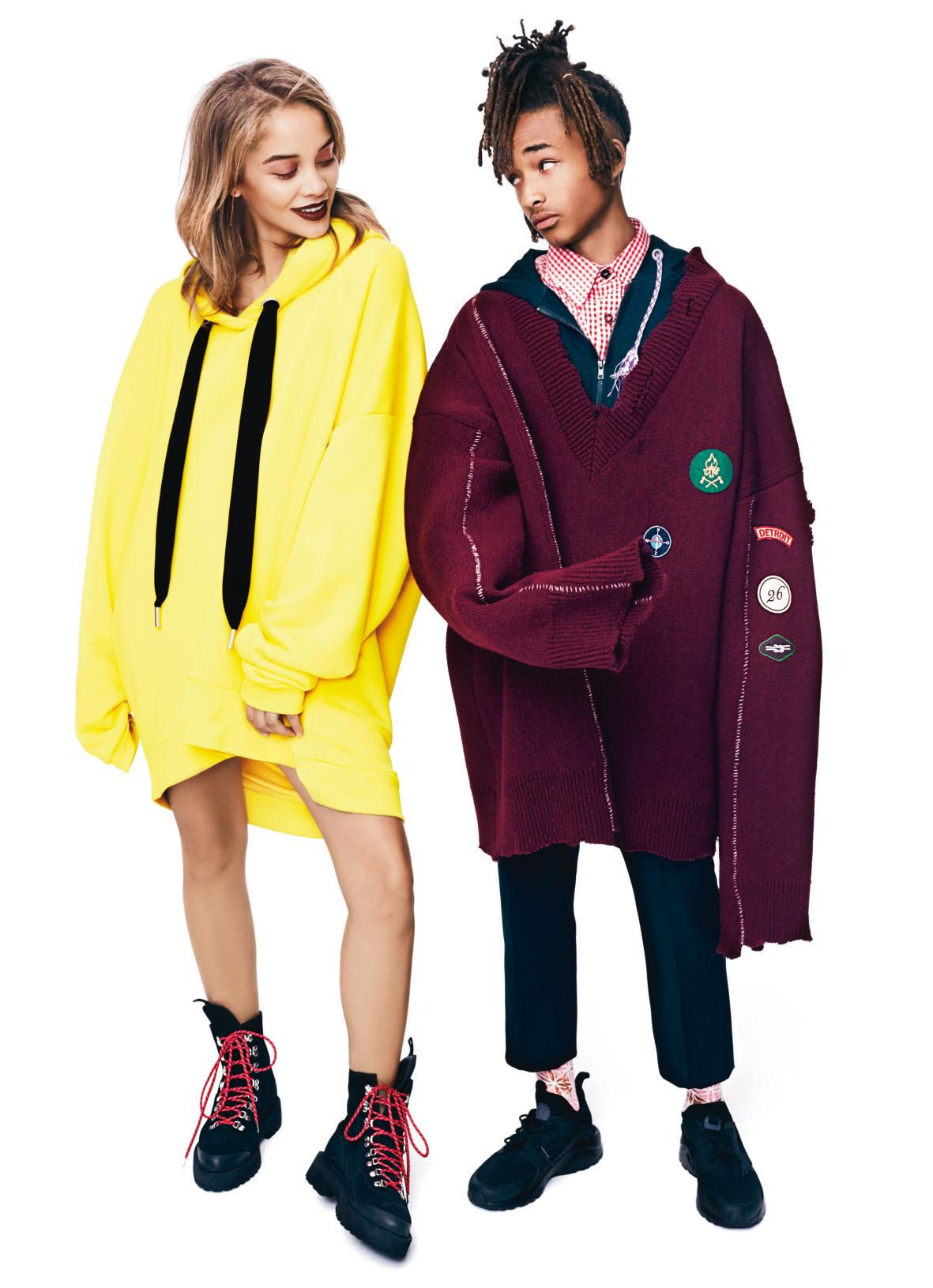 joynavon:  celebritiesofcolor:  Jaden Smith and Jasmine Sanders for Glamour Magazine